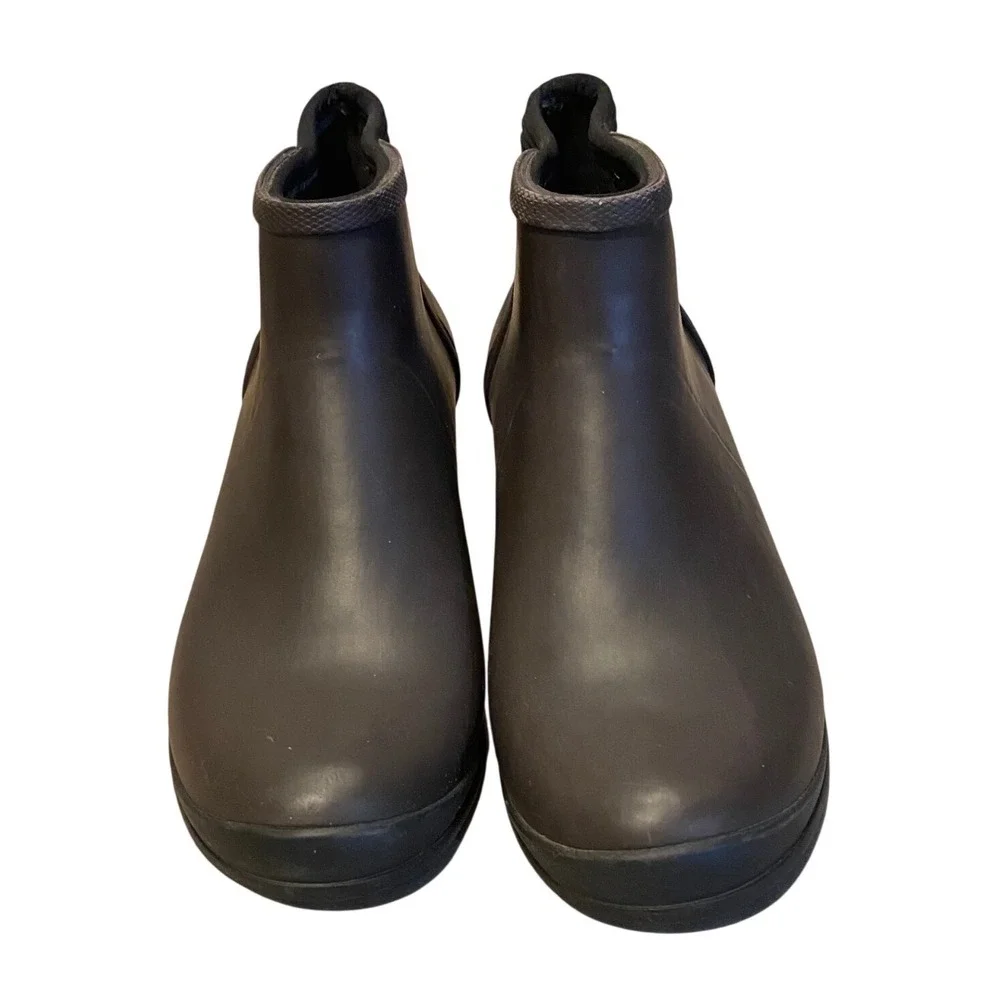 Bogs Vista Ankle Boots Brown Waterproof Rubber Rain Boots 72406-200 Womens 7